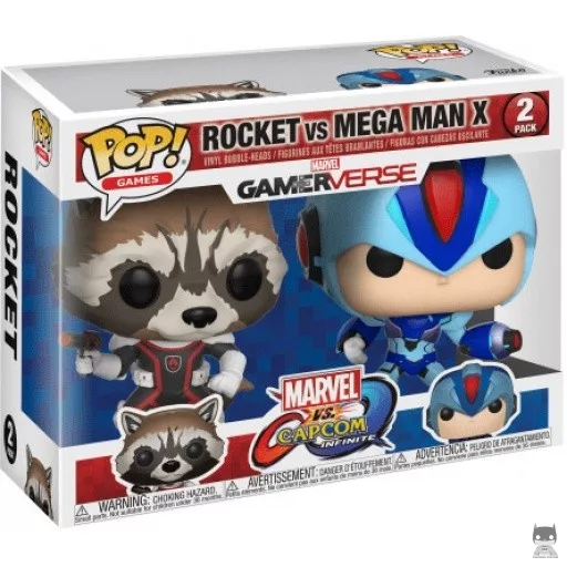 Figurine Funko POP Rocket vs Mega Man X (Marvel vs. Capcom)