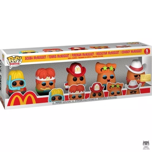 Figurine Funko POP Scuba McNugget, Tennis McNugget, Fireman McNugget, Rockstar McNugget & Cowboy McNugget (Exclusive)