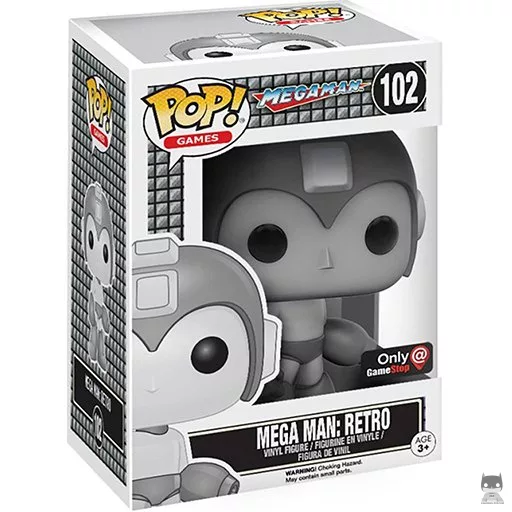 Figurine Funko POP Mega Man (Retro) (Black & White)