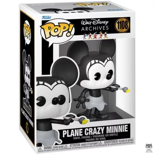 Figurine Funko POP Plane Crazy Minnie 1928 (Black & White)