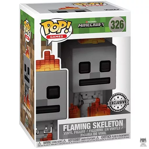 Figurine Funko POP Skeleton en Feu (Minecraft)
