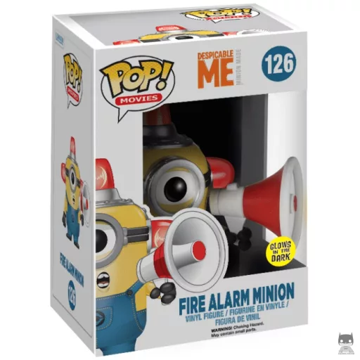 Figurine Funko POP Minion avec Alarme incendie (Glow in the Dark) (Glow in the Dark)
