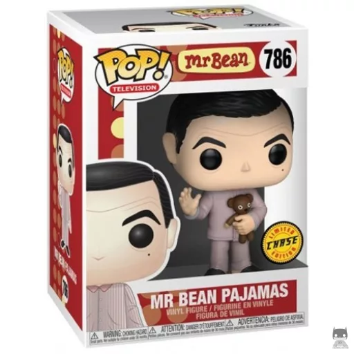 Figurine Funko POP Mr. Bean en Pyjama (Chase) (Mr. Bean)