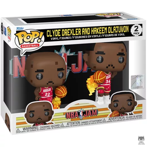 Figurine Funko POP Clyde Drexler & Hakeem Olajuwon (NBA Jam) (NBA)
