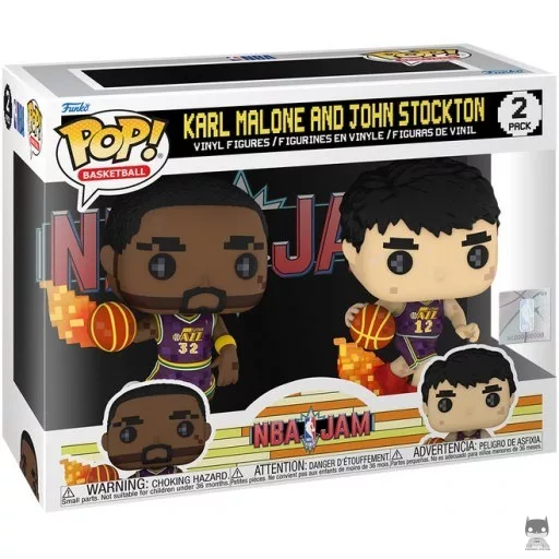 Figurine Funko POP Karl Malone & John Stockton (8-Bit) (Pop! Vinyl)