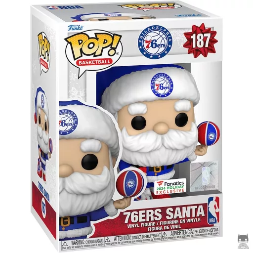 Figurine Funko POP Père Noël Philadelphia 76ers (Exclusive)