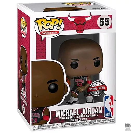 Figurine Funko POP Michael Jordan (Maillot Noir) (Exclusive)