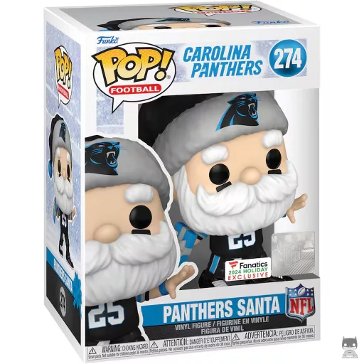 Figurine Funko POP Père Noël Carolina Panthers (Exclusive)