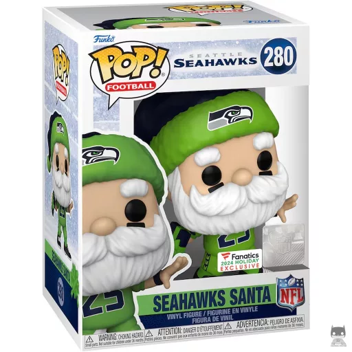 Figurine Funko POP Père Noël Seattle Seahawks (Exclusive)