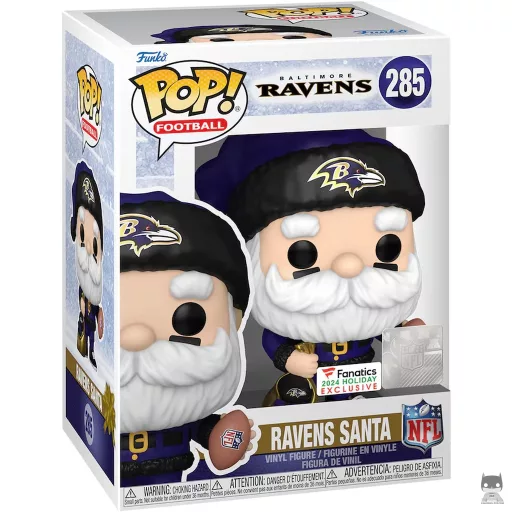 Figurine Funko POP Père Noël Baltimore Ravens (Exclusive)