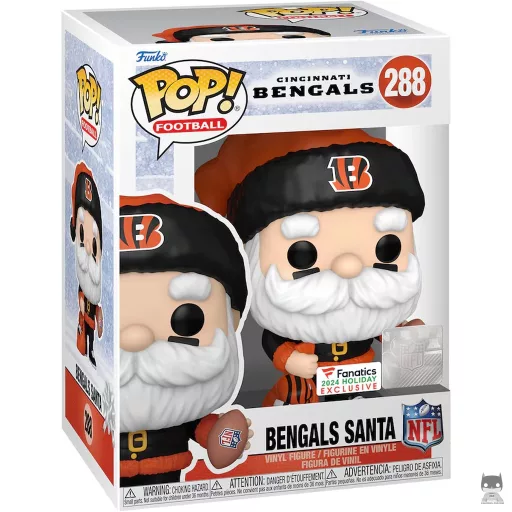 Figurine Funko POP Père Noël Cincinnati Bengals (Exclusive)