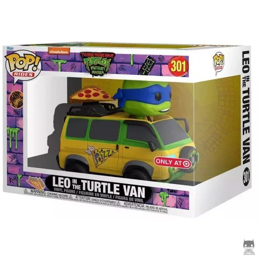 Figurine Funko POP Leonardo dans le Van des Tortues Ninja (Target)