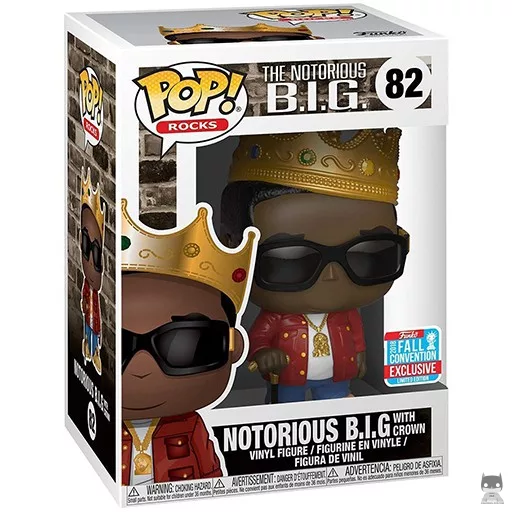 Figurine Funko POP Notorious B.I.G. avec Couronne (Veste Rouge) (Exclusive)