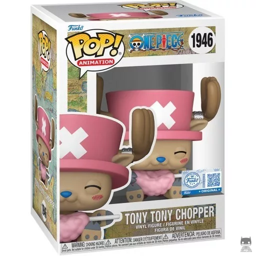 Figurine Funko POP Tony Tony Chopper avec Barbe à Papa (One Piece)