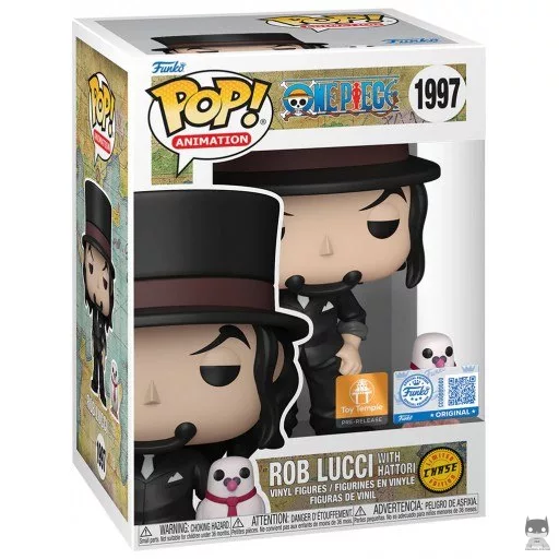 Figurine Funko POP Rob Lucci avec Hattori (Chase) (One Piece)