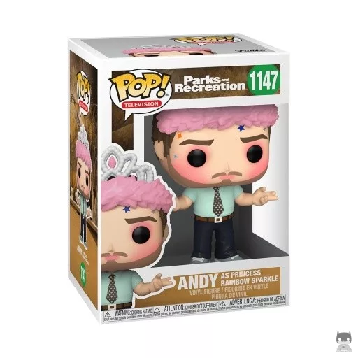 Figurine Funko POP Andy en Princesse Arc-en-ciel (Andy Dwyer)