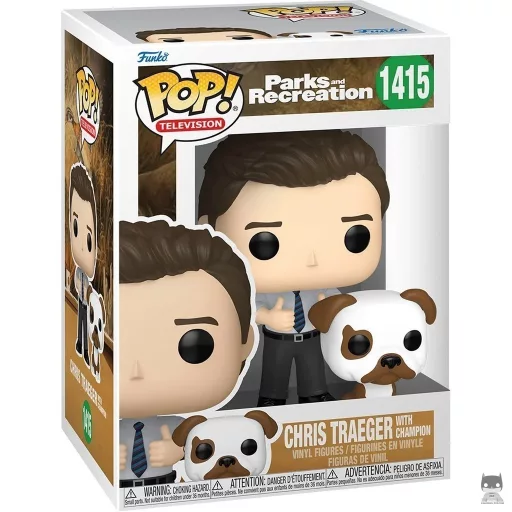 Figurine Funko POP Chris Traeger avec Champion (Chris Traeger)