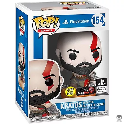 Figurine Funko POP Kratos avec les Lames du Chaos (Glow in the Dark)