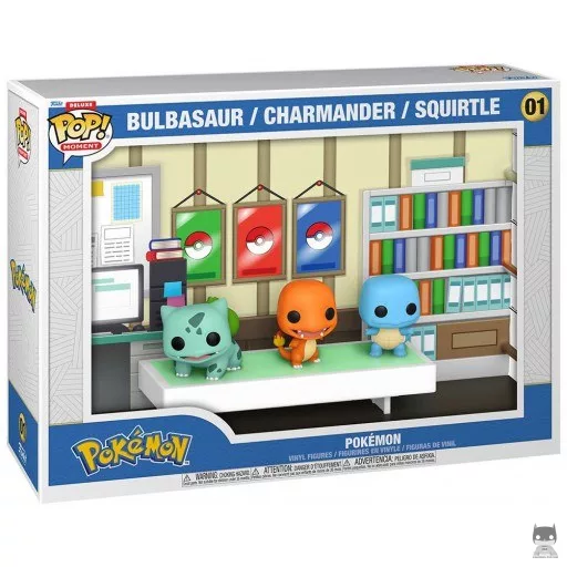 Figurine Funko POP Bulbizarre, Salamèche & Carapuce (Starters) (Pop! Vinyl)