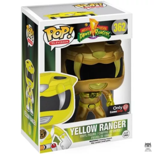 Figurine Funko POP Ranger Jaune (Doré) (Power Rangers)