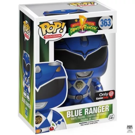 Figurine Funko POP Ranger Bleu (Metallic) (GameStop)