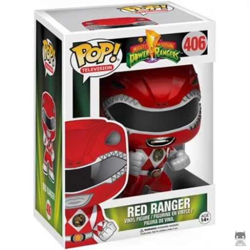 Figurine Funko POP Ranger Rouge (Metallic) (Metallic)