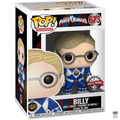 Figurine Funko POP Billy Ranger Bleu (sans casque) (Power Rangers)