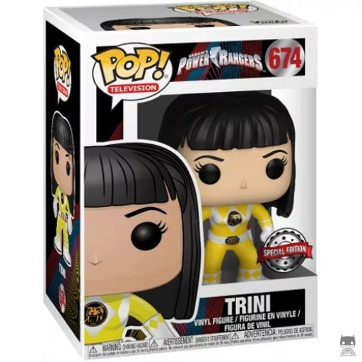 Figurine Funko POP Trini Ranger Jaune (sans casque) (Ranger Jaune)