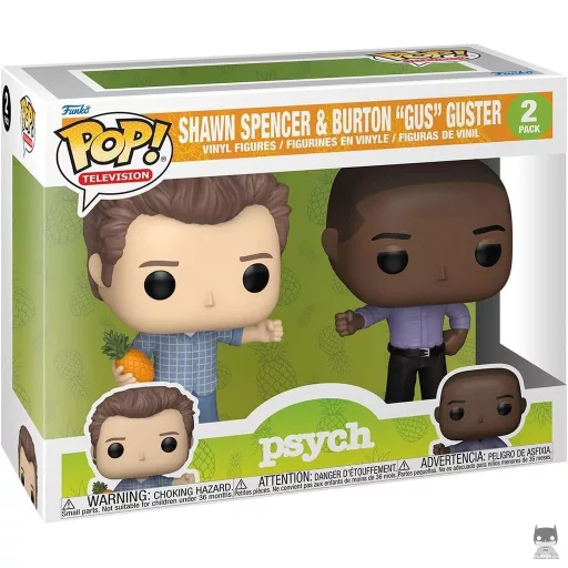 Figurine Funko POP Shawn Spencer & Burton "Gus" Guster (Psych)