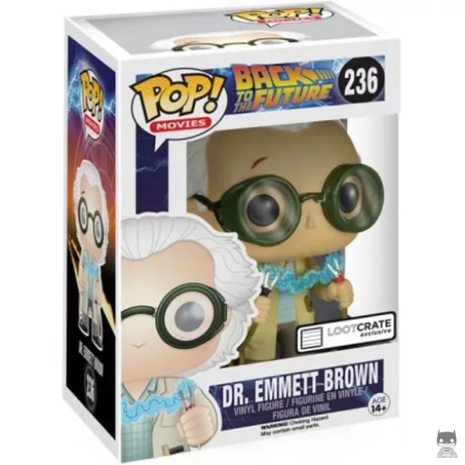 Figurine Funko POP Dr. Emmett Brown (Eclair) (Retour vers le futur)
