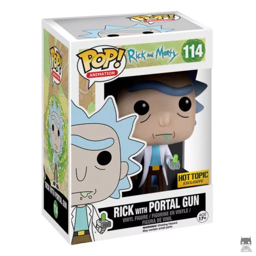 Figurine Funko POP Rick Sanchez avec Pistolet Portail (Hot Topic)