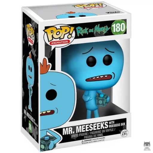 Figurine Funko POP Mr. Meeseeks avec Boîte Meeseeks (Rick et Morty)