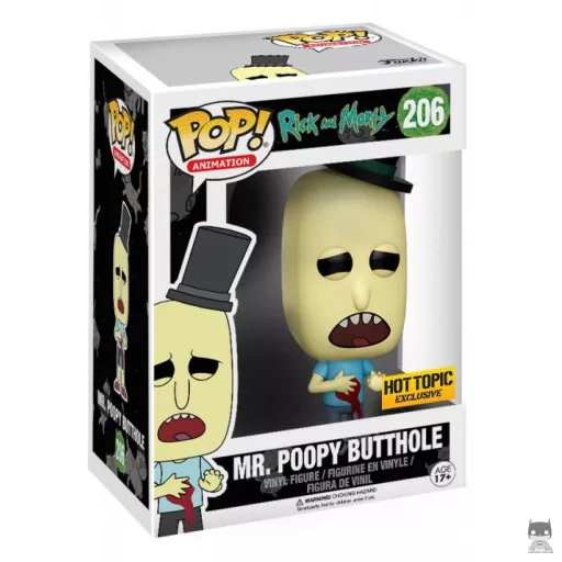 Figurine Funko POP Monsieur Boîte à Caca (Bloody) (Hot Topic)