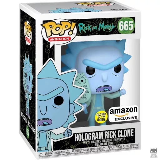 Figurine Funko POP Clone Rick Hologramme (Glow in the Dark)