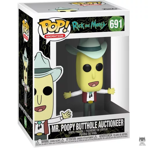 Figurine Funko POP Mr. Poopy Butthole Commissaire-Priseur (Rick et Morty)