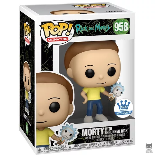 Figurine Funko POP Morty avec Rick rétréci (Rick et Morty)