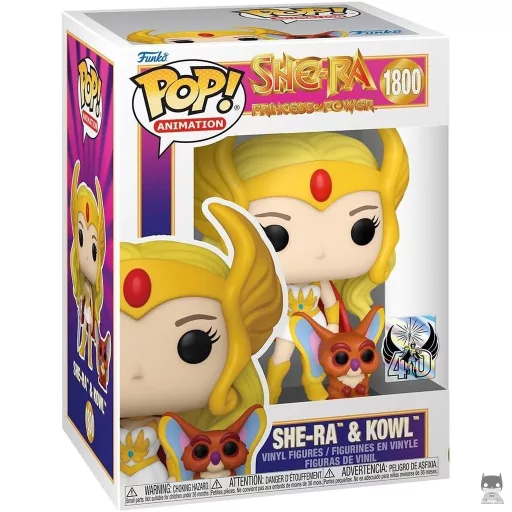 Figurine Funko POP She-Ra avec Kowl (40e anniversaire) (She-Ra)