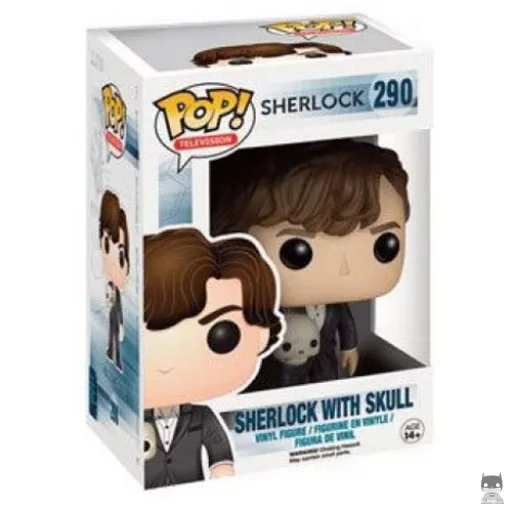 Figurine Funko POP Sherlock Holmes (avec Tête de mort) (Sherlock)