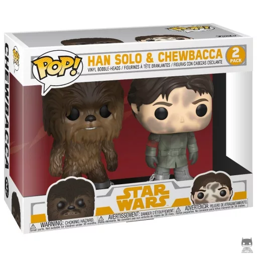 Figurine Funko POP Han Solo & Chewbacca (Solo : A Star Wars Story)