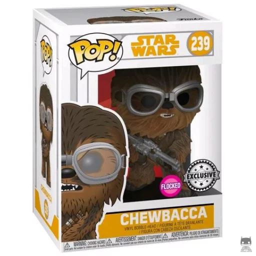 Figurine Funko POP Chewbacca avec Lunettes (Flocked) (Box Lunch)