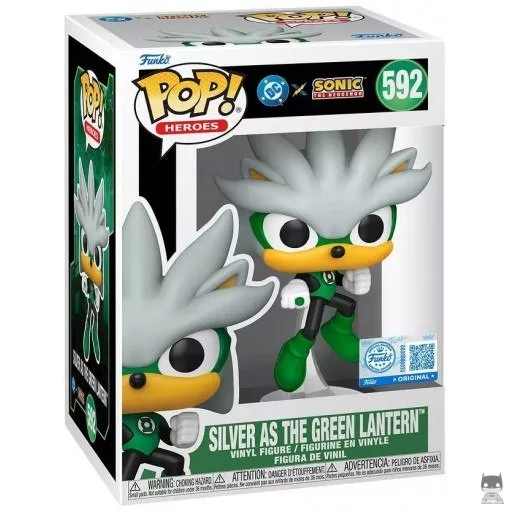 Figurine Funko POP Silver en Green Lantern (Sonic le Hérisson)