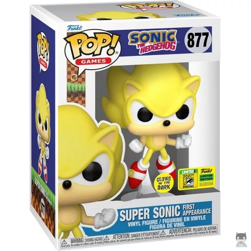 Figurine Funko POP Super Sonic First Appearance (Glow in the Dark) (Glow in the Dark)