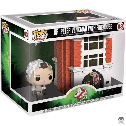 Figurine Funko POP Dr. Peter Venkman avec Caserne de Pompiers (Pop! Vinyl)