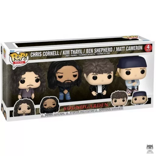 Figurine Funko POP Chris Cornell, Kim Thayil, Ben Shepherd & Matt Cameron (Soundgarden)
