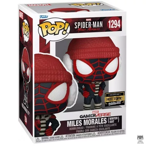 Figurine Funko POP Miles Morales (Tenue d'Hiver) (Hot Topic)