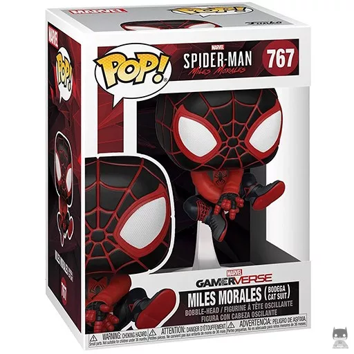 Figurine Funko POP Miles Morales (Costume du chat Bodega) (Spider-Man: Miles Morales)