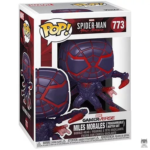 Figurine Funko POP Miles Morales (Costume en Matière Programmable) (Metallic) (Metallic)