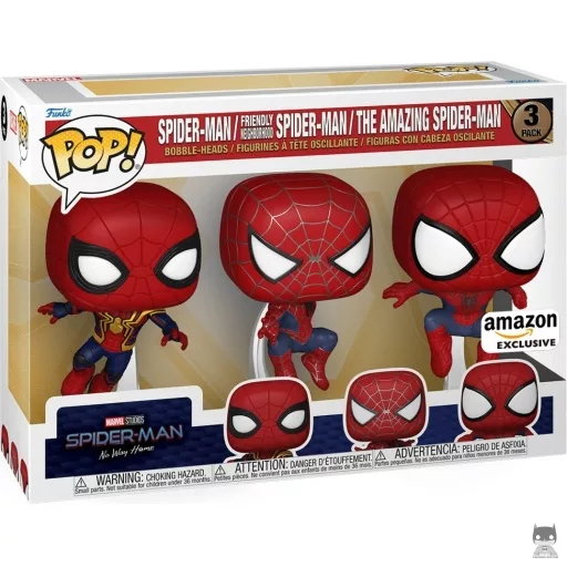 Figurine Funko POP Spider-Man (Tom Holland & Andrew Garfield & Tobey Maguire) (Pop! Vinyl)