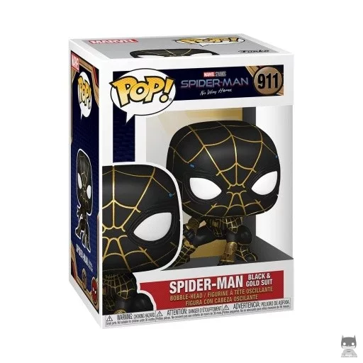 Figurine Funko POP Spider-Man Costume Noir & Or (Spider-Man (Peter Parker))