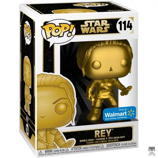 Figurine Funko POP Rey (Doré) (Star Wars (Collection Dorée))